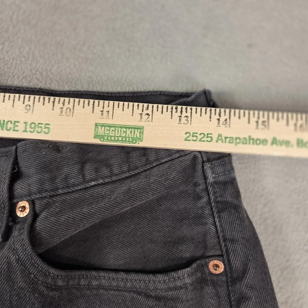 VTG Levis 501 Jeans Mens 31x32‎ (Fits 26x28) Black Denim Button Made In USA 90s